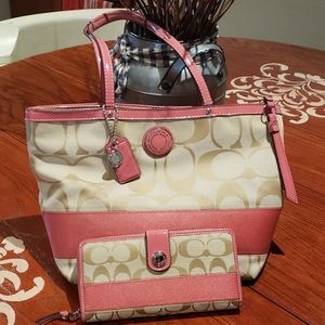 Coach purse and wallet  combo